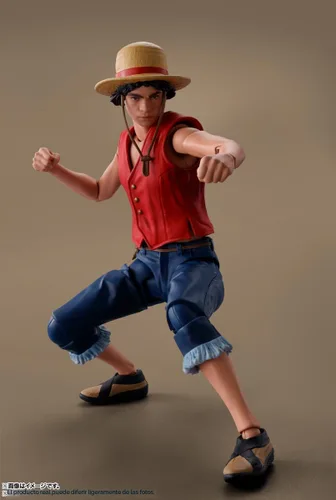 Vista 4 de TAMASHII NATIONS - Una serie de Netflix: One Piece - Monkey D. Luffy S.H.Figuarts figura de acción