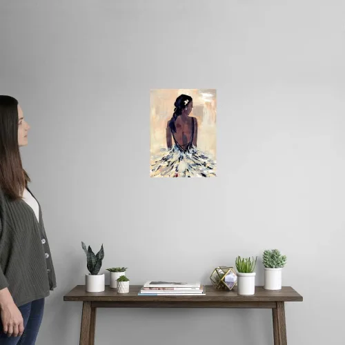 Vista 2 de CANVAS ON DEMAND Vinilo decorativo para pared con texto en inglés To The Gala I, obra de arte