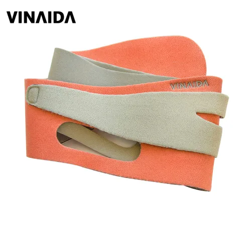 Vista 5 de Reductor de doble barbilla, máscara de línea en V, cinturón de elevación eliminador de doble barbilla, evita la flacidez, cinturón adelgazante