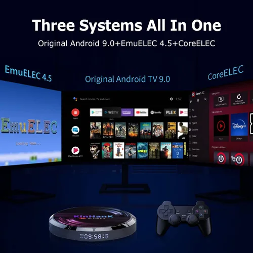 Vista 2 de Kinhank Super Console X Max Retro Game Consoles with 110,000+ Games,Compatible with PS1PSPMAMESFC,Android TV 9.0EmuELEC 4.5CoreELEC 3 System in 1