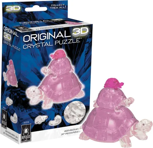 Vista 15 de BePuzzled Cat & Kitten, rompecabezas de cristal 3D original, a partir de 12 años