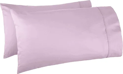 Vista 18 de Juego de 2 fundas de almohada de algodón puro de fibra larga de 800 hilos, tamaño cuadrado blanco (26 x 26 pulgadas), fundas de almohada suaves