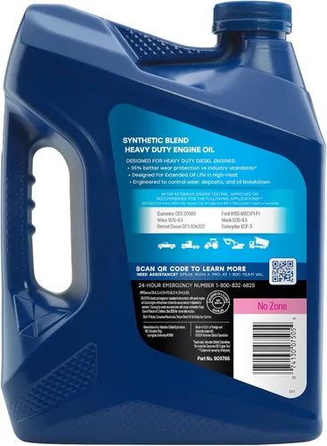Vista 3 de Valvoline Heavy Duty Synthetic Blend 15W-40 Aceite para motor diésel, 1 gal, caja de 3