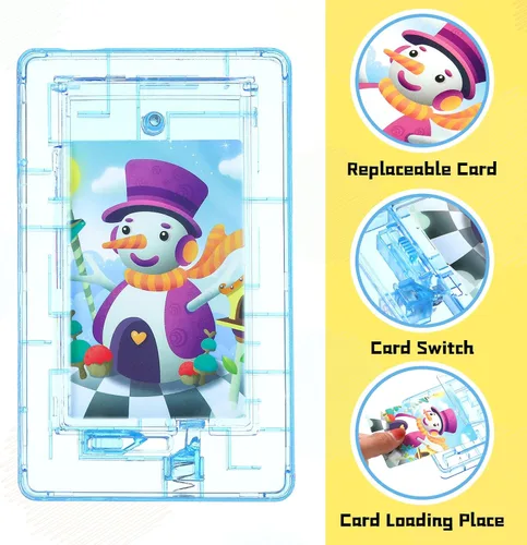 Vista 3 de Juego de 6 tarjetas de plástico para tarjetas de regalo, laberinto, rompecabezas, pinball, para dinero, laberinto de dinero, cajas de rompecabezas