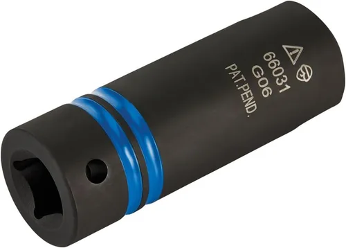 Vista 5 de Klein Tools 66031 - Enchufe de impacto ranurado 3 en 1, enchufes profundos de 12 puntos, carga de resorte coaxial, tamaños hexagonales de 3/4 y 9/16