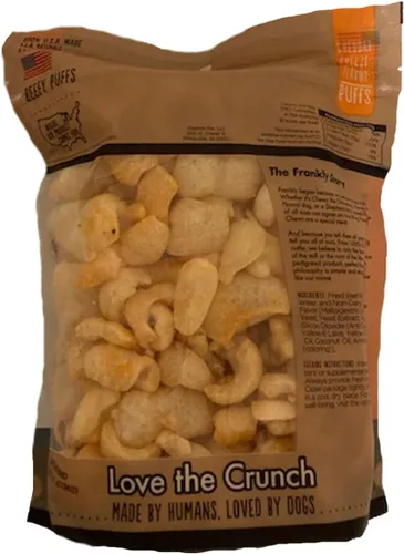 Vista 2 de Frankly Cheddar Cheese Flavor Beefy Puffs 100% fabricado en Estados Unidos, paquete de 5 onzas
