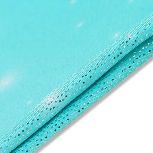 Vista 5 de HOZIY Mallas de gimnasia para niñas, con estampado de copos de nieve, azul, morado, rosa intenso, destello