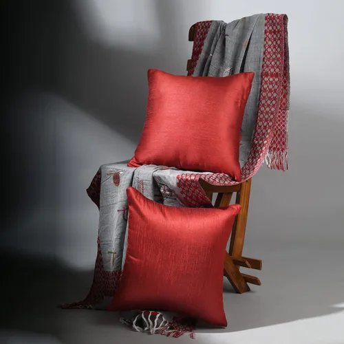 Vista 38 de Juego de 2 almohadas decorativas plateadas para sofá de 24 x 24 pulgadas, almohadas grandes de lujo para sofá, almohada de granja, fundas