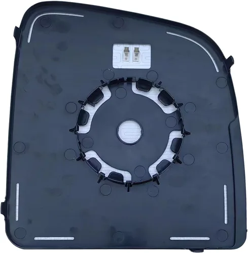 Vista 4 de Reemplazo de espejo retrovisor del lado del conductor con brazo largo y vidrio principal superior calefactado con placa trasera para Ram Promaster