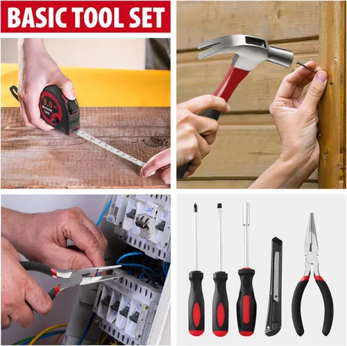 Vista 3 de Kit de herramientas para el hogar de 146 piezas, perfecto para reparación del hogar, mantenimiento de automóviles, proyectos de bricolaje, juego