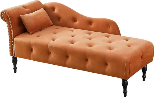 Vista 14 de HomSof Silla moderna de interior con tumbona sin brazos con patas de madera maciza