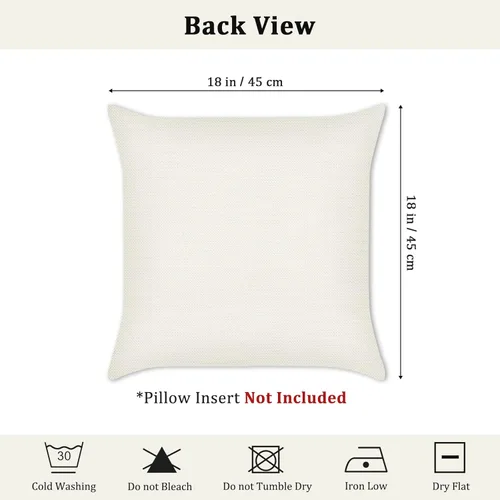 Vista 6 de Bonhause Juego de 4 fundas de almohada de hojas de otoño de 18 x 18 pulgadas, fundas de almohada decorativas de hojas de arce otoñales para sofá
