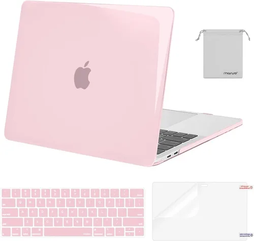 Vista 33 de MOSISO - Funda rígida de plástico con protector para teclado y pantalla, bolsa para MacBook Pro de 13 pulgadas M2 2025/2024/2023/2022-2016, A2338