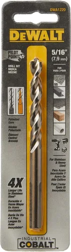Vista 8 de DEWALT DWA1215 broca de acero de aleación de cobalto industrial de 15/64" con punta piloto (paquete de 2)