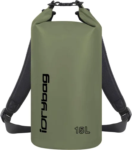 Vista 39 de IDRYBAG Bolsa seca para kayak impermeable 2L/5L/10L/15L/20L, pequeña bolsa impermeable para navegación