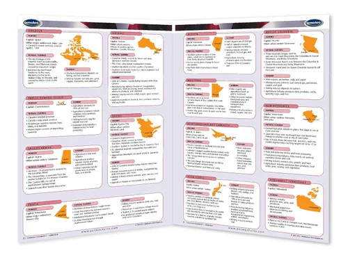 Vista 2 de Guía de geografía canadiense - Guía de referencia rápida de geografía por Permacharts