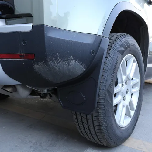 Vista 4 de YIWANG 4 unids/set guardabarros de coche guardabarros aletas de barro protectores contra salpicaduras para Land Rover Defender 110 2020 2021