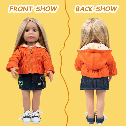 Vista 5 de Rakki Dolli - Conjunto de ropa moderna hecha a mano para muñeca