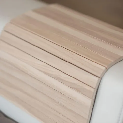 Vista 9 de Bandeja de brazo para sofá, mesa de cama, posavasos de madera, taza de café, reposabrazos plegable, protector de extremo de carrito, plegable