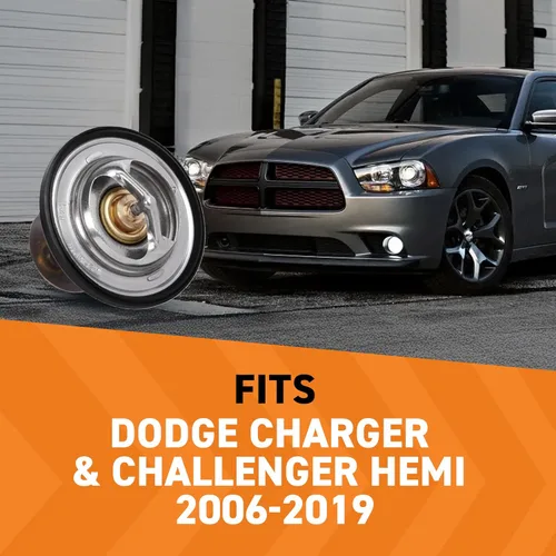 Vista 2 de Mishimoto MMTS-JED-06L termostato de competición para Dodge Charger, Challenger HEMI