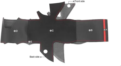 Vista 4 de Funda de volante personalizada para Toyota Tacoma 2012-2023 / Tundra 2014-2021/ 4Runner 2010-2014 2015 2016 2017 2018 2019 2020 2021 2022 2023