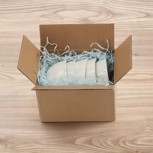 Vista 5 de CRUGLA Juego de 25 cajas de envío 6x4x4, caja de embalaje de cartón corrugado para embalaje