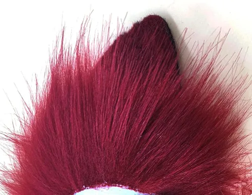 Vista 3 de Disfraz de gato zorro orejas largas de pelo de animal disfraz de anime de Halloween cosplay