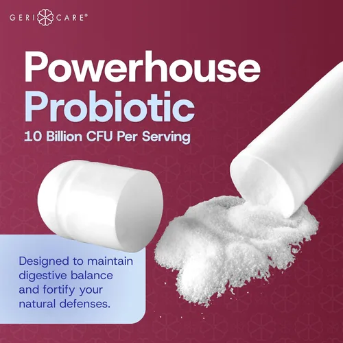 Vista 3 de GeriCare Suplemento probiótico y de salud digestiva definitiva, reparación intestinal completa, probióticos de semillas y fórmula probiótica