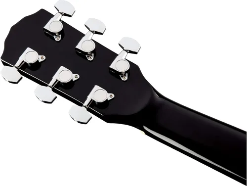 Vista 8 de Fender CD-60SCE - Guitarra electroacústica Dreadnought de tapa sólida - Paquete negro con funda, cable, afinador, correa, cuerdas, púas, DVD