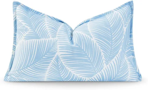 Vista 12 de Hofdeco Premium - Funda decorativa para cojín de estilo Coastal Hampton, para patio, interior y exterior, de 18 x 18 pulgadas, resistente al agua