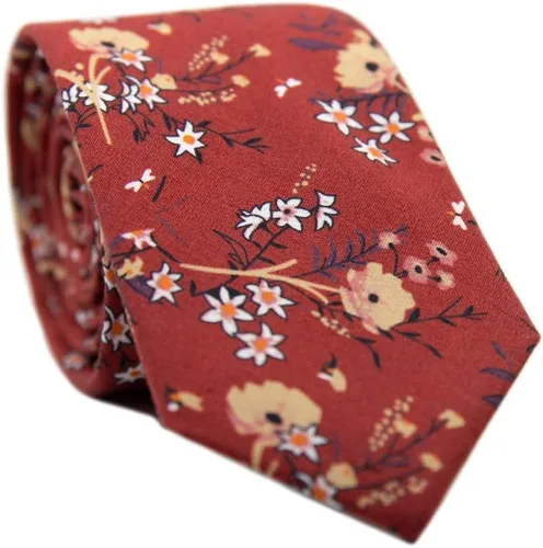 DAZI - Corbata de algodón para hombre, diseño floral, ideal para bodas, novios, novios, misiones, bailes, regalos. Autumn