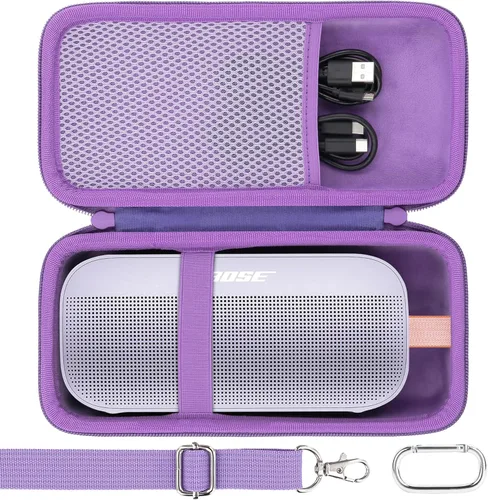 Vista 23 de co2CREA Estuche Duro de Viaje de Reemplazo para Altavoz Portátil Bose New SoundLink Flex 2ª Gen/Bose SoundLink Flex Bluetooth (Estuche Alpine Sage)