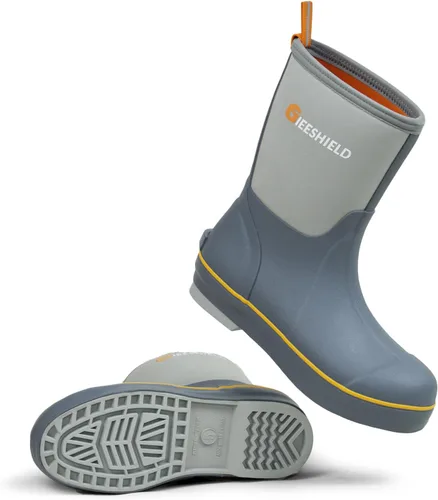 Mid-Calf Waterproof Insulated Rubber Boots with Steel Shank, 6mm Neoprene Rubber Boots for Men and Women, Ideal for Hunting, Farming, Gardening, and