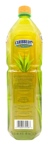 Vista 3 de Caribbean Rhythms Bebida de Aloe Vera con Pulpa de Aloe, Mango, 1.5L