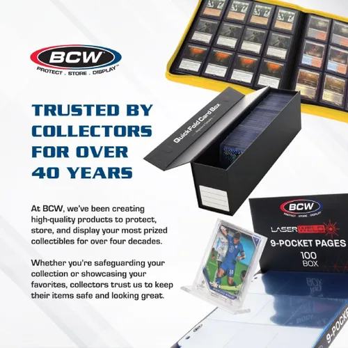 Vista 8 de BCW Cajas de almacenamiento para tarjetas coleccionables de 5000 unidades (tapa completa), paquete de 5 unidades, organizador de almacenamiento