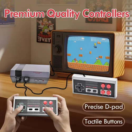 Vista 7 de Retro Gaming Console with 621 Built-in Games, HDMI Retro Game Console for NES, Classic Mini Entertainment System for Nintendo, Plug and Play with