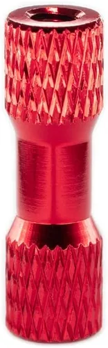 Vista 5 de [12 piezas] Separador de aluminio moleteado M3 de 0.787 in, pilar espaciador de columna de cabeza ancha para piezas de bricolaje RC/FPV/Drone Negro