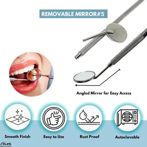 Vista 3 de Removedor de placa para dientes, kit profesional de limpieza de higiene dental, raspador de dientes de acero inoxidable, limpiador de sarro