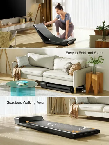 Vista 3 de WALKINGPAD Foldable Walking Pad for Home Office, Under Desk Treadmill with Adaptive Speed Control, Compact Design for Small Spaces, No Assembly