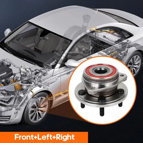 Vista 5 de OCPTY Juego de 2 rodamientos y bujes de rueda delantera de 5 lengüetas sin ABS Dodge Dakota Ford Explorer Flex Mustang Ranger Jeep Comanche Liberty