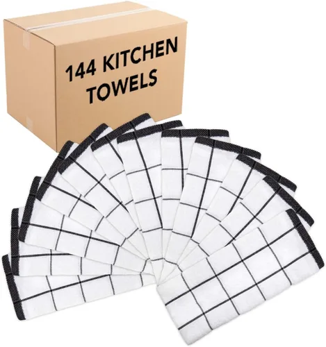 Vista 19 de Arkwright - Toallas de cocina para cocina, 12 unidades, suaves, 100% algodón de rizo, altamente absorbentes y de secado rápido, paños para lavar