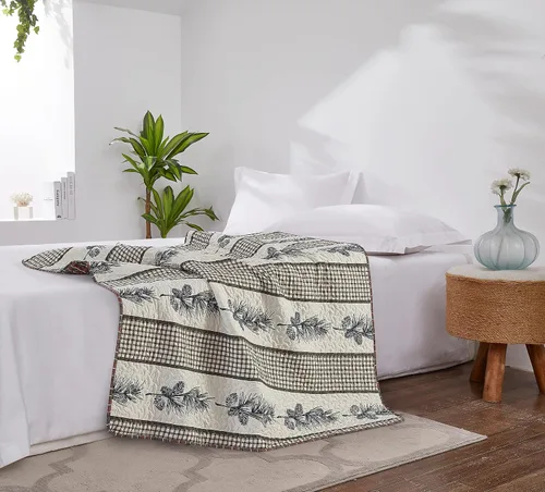 Vista 3 de Virah Bella - Manta acolchada de 50 x 60 pulgadas - Edredón ligero para acento, decoración o ropa de cama - Manta con temática cardenal Cardinals