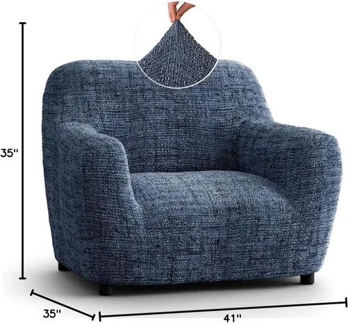 Vista 10 de PAULATO BY GA.I.CO. Funda para silla – Funda elástica para sillón – Funda de sillón para mascotas y niños – Fundas suaves para silla – Protector