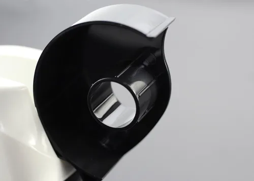 Vista 6 de Dispensador de cinta adhesiva de escritorio con base pesada y antideslizante, dispensación con una mano (Blanco)