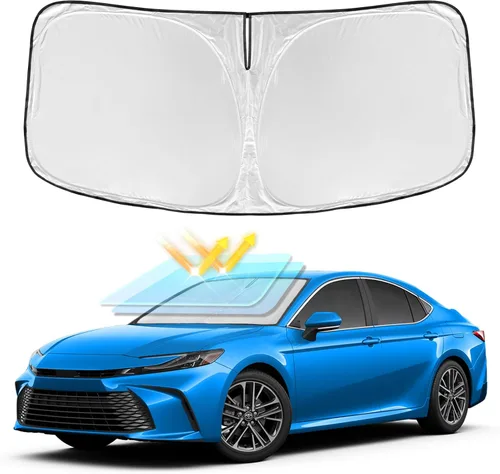 Vista 194 de para Dodge RAM 1500 2019-2024 2025 2026 Parasol Parasol para Parabrisas Cubierta - 4 Capas Parasol para Ventana Delantera para RAM1500 2Puertas