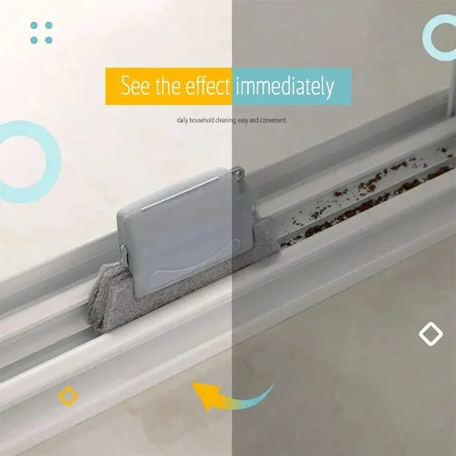 Vista 5 de Cepillo mágico de limpieza de ventanas Mohouseware, 3 piezas, limpia rápidamente todas las esquinas y huecos