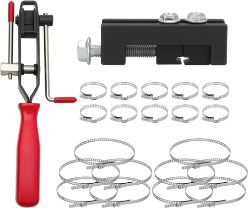 Vista 11 de Alpha Rider Alicates de abrazadera de arranque de eje de junta CV, 12 unidades con kit de abrazaderas de arranque CV, 10 bandas de crimpado