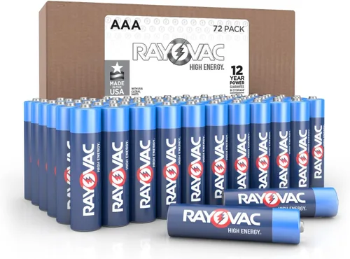 Vista 33 de Rayovac - Pilas alcalinas AAA de alta energía (paquete de 12 unidades), pilas alcalinas triple A