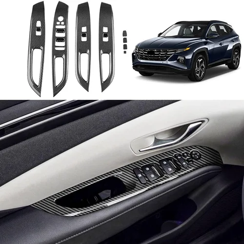 Vista 8 de Blazeray Caja de cambios de fibra de carbono ABS, panel de ajuste de portavasos, marco de cambio de engranajes, cubierta de portavasos, accesorios