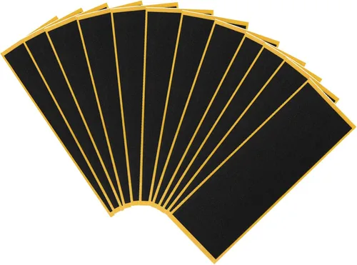 Vista 9 de WINDIR 24 piezas de cinta de agarre de espuma + 1 pantalón de dedo para diapasones, 1.496 x 4.331 in, patinetas MiNi de madera negro profesional